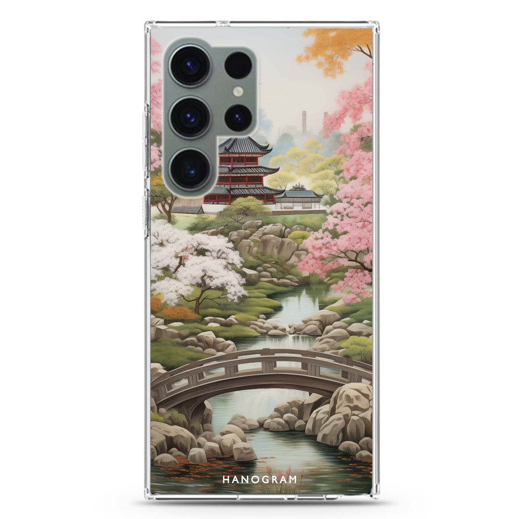 Oriental Blossom Samsung Galaxy S26/S25/S24/S23/S22 Ultra ultra clear case, transparent design, main view