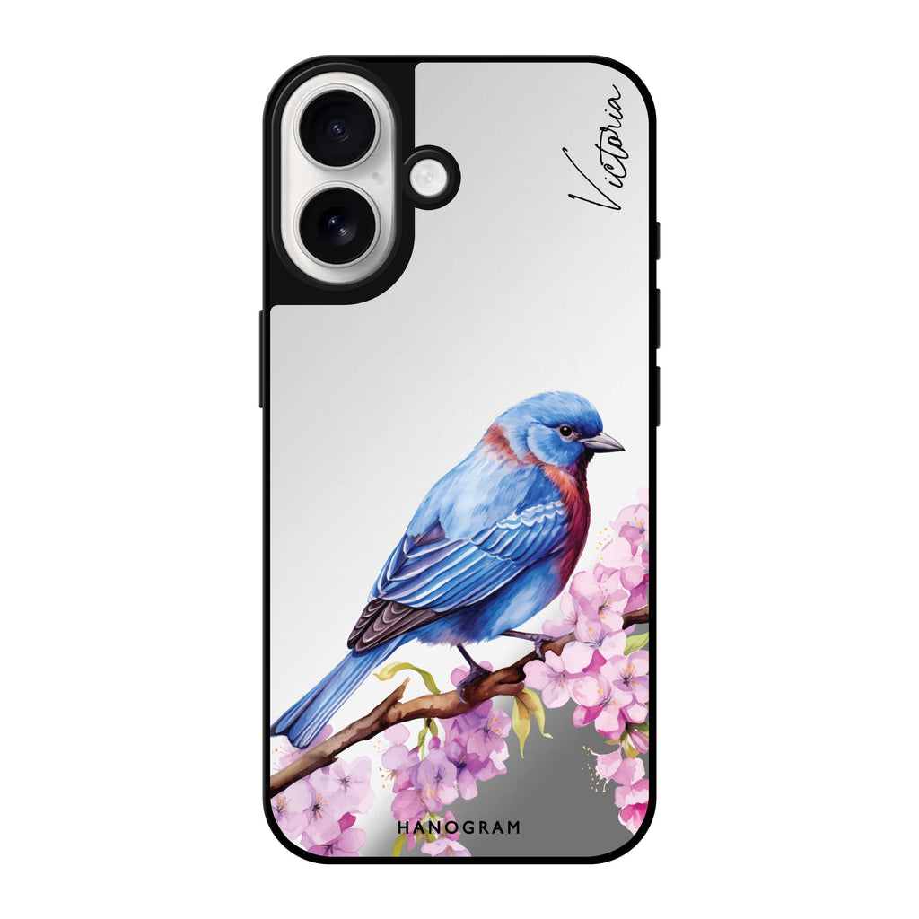Reflective iPhone 16 Mirror Case –Bunting Blossom Design