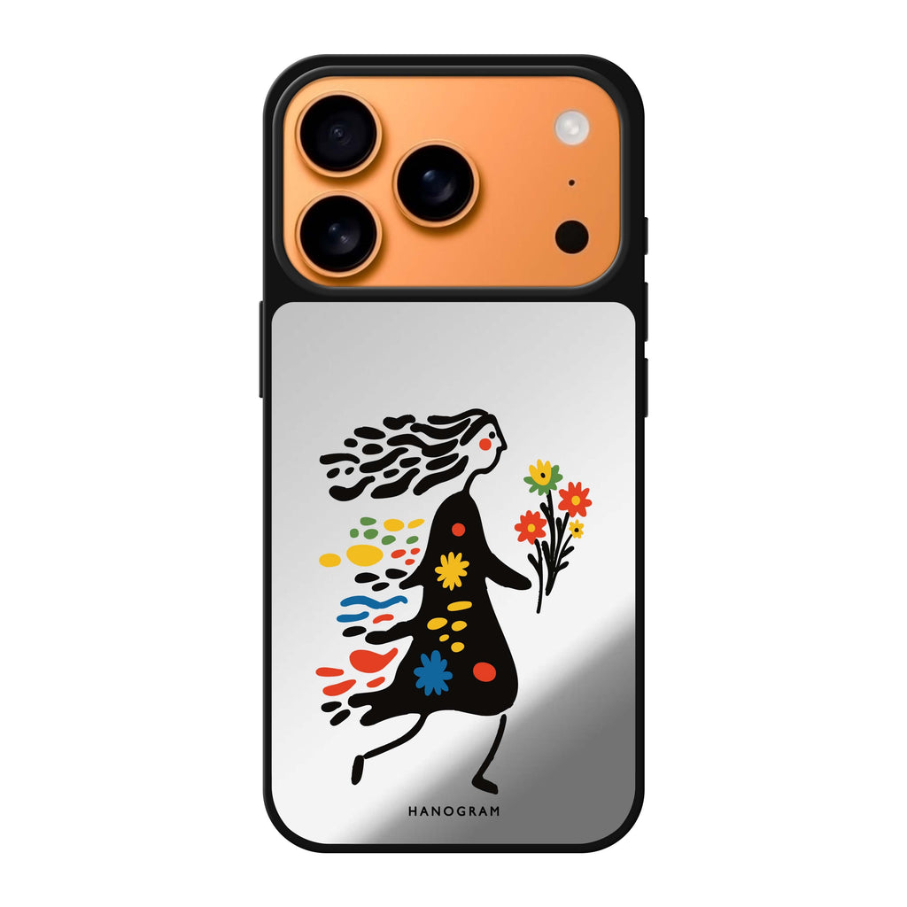 Chasing Blooms spring flower floral iPhone 17 Pro Max mirror case