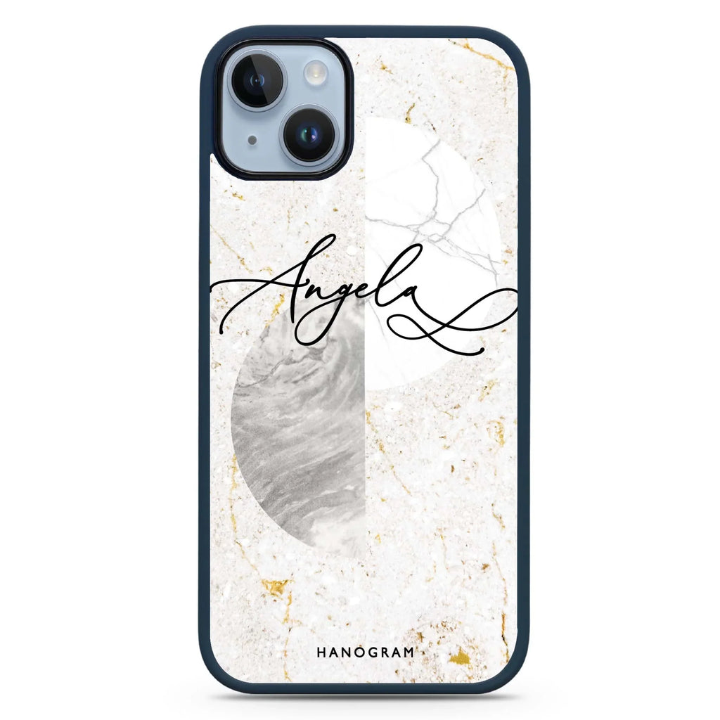 Marble Abstract III iPhone 15 Plus Impact Guard Bumper Case