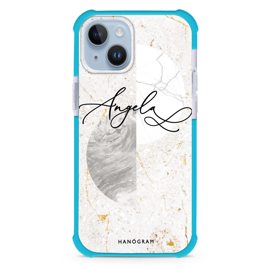 Marble Abstract III iPhone 15 Plus Ultra Shockproof Case