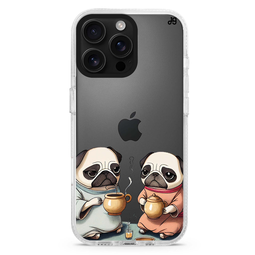 Pug Tea Time iPhone 16 Pro & 16 Pro Max Case - Personalized and Stylish Protection