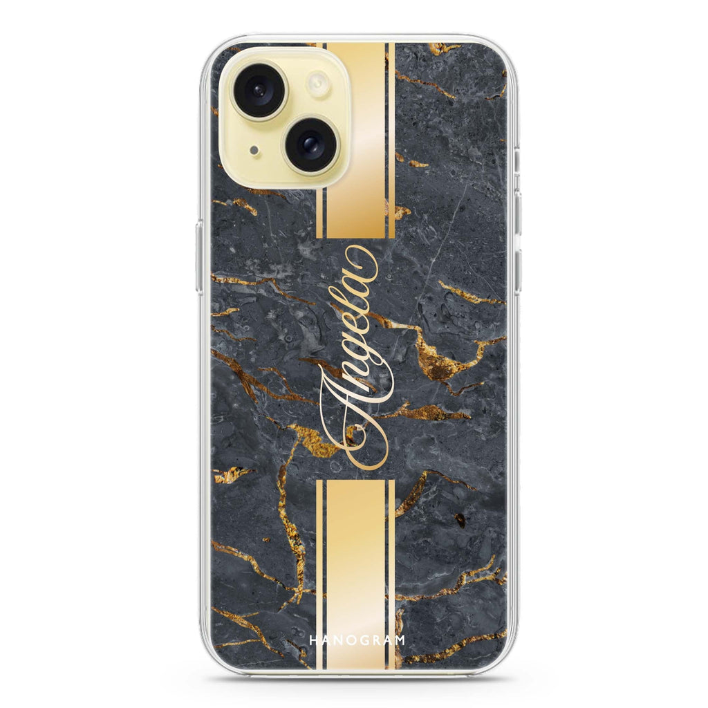 Luxury Gold Marble iPhone Ultra Clear Case