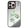 Luck's Leaf personalized name floral design iPhone 16/15/14 Pro Max & Pro mirror case