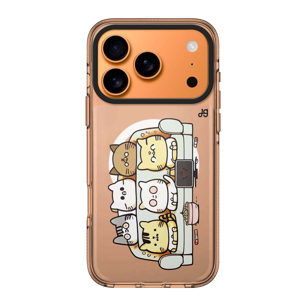 TV Cats cat animal iPhone 17 Pro Max ultra clear case