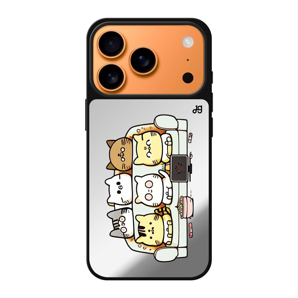 TV Cats cat animal iPhone 17 Pro Max mirror case
