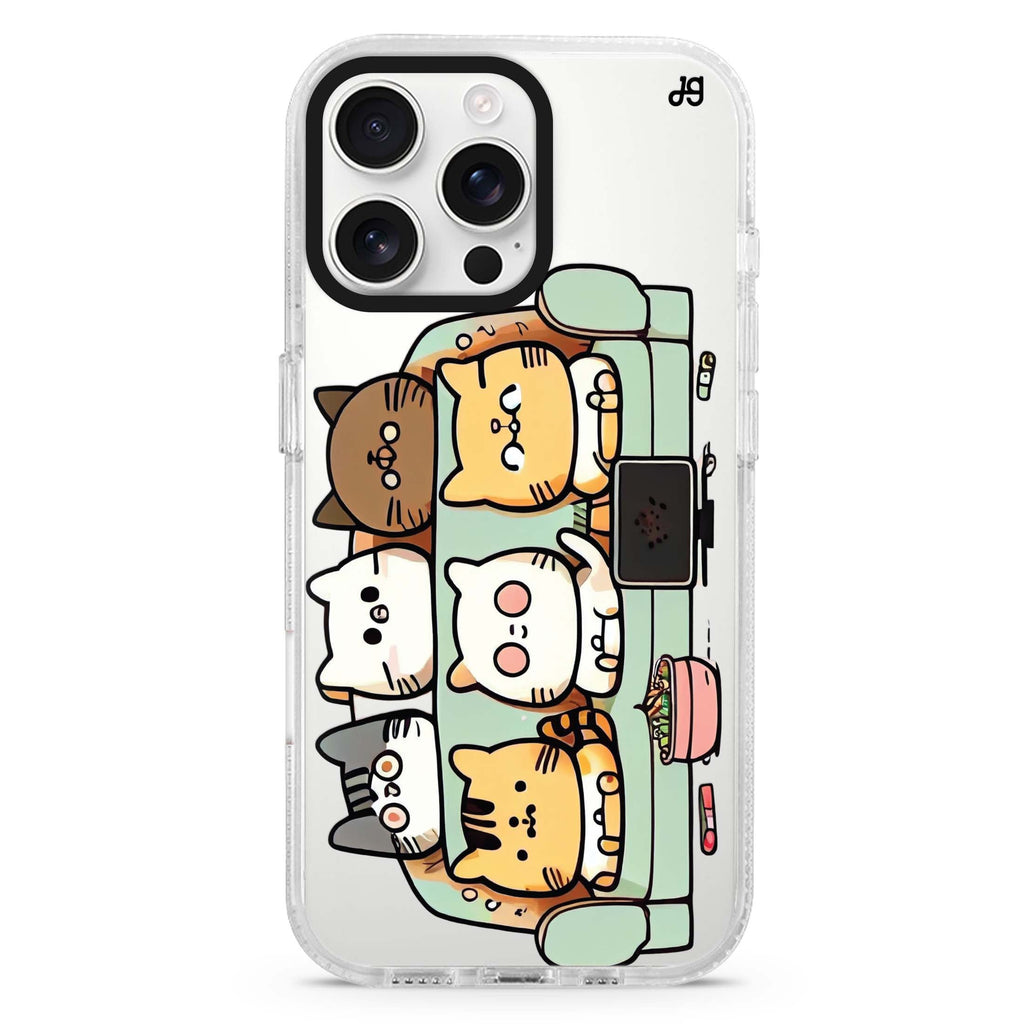 Abstract People MagSafe Compatible iPhone 16 Pro Ultra Clear Case - Personalized and Stylish Protection