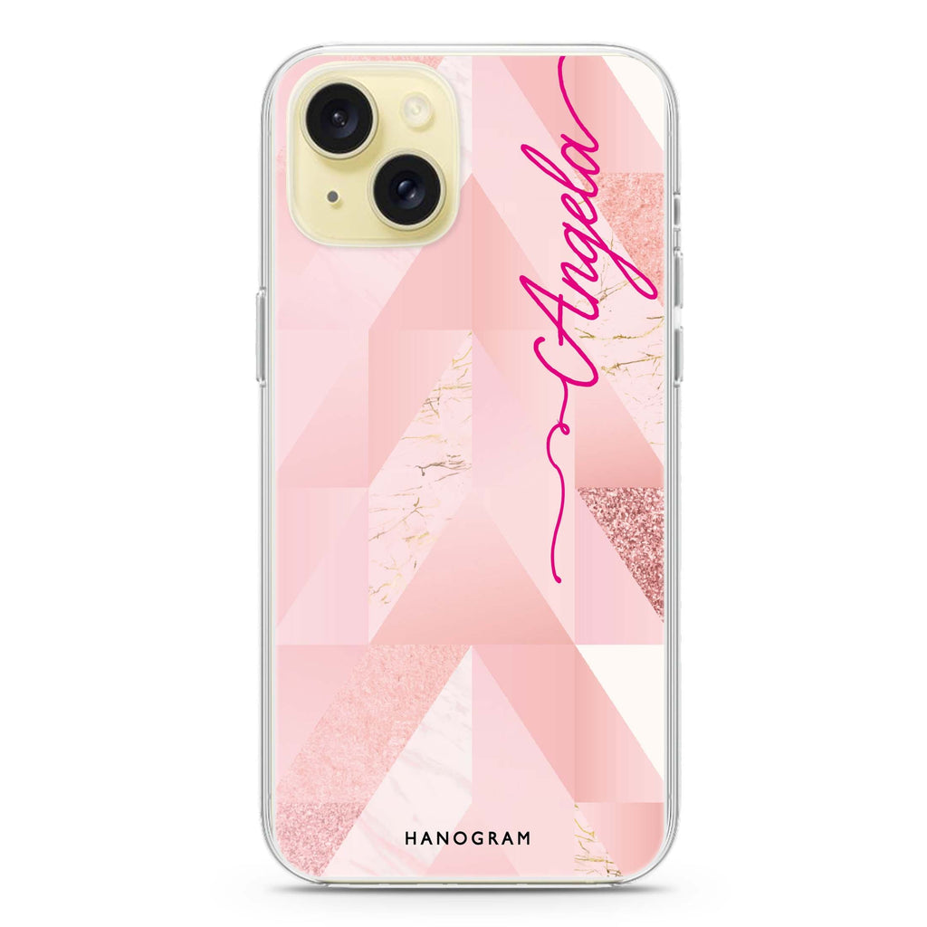 Marble Abstract IV iPhone 15 plus Ultra Clear Case