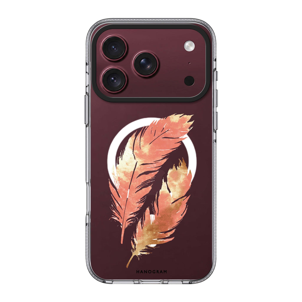 Golden Feathers Ultra Clear Case