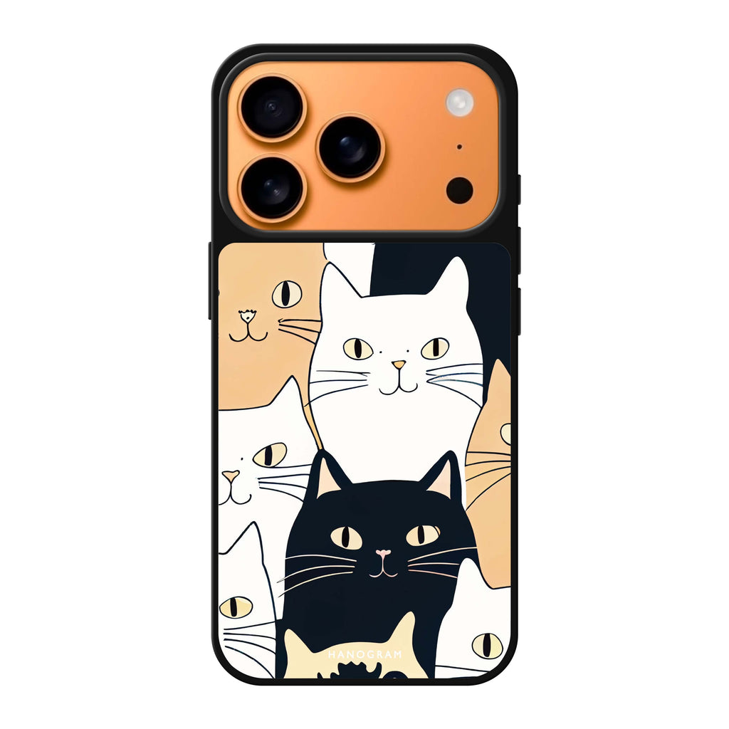 Look Cats cat animal iPhone 17 Pro Max mirror case