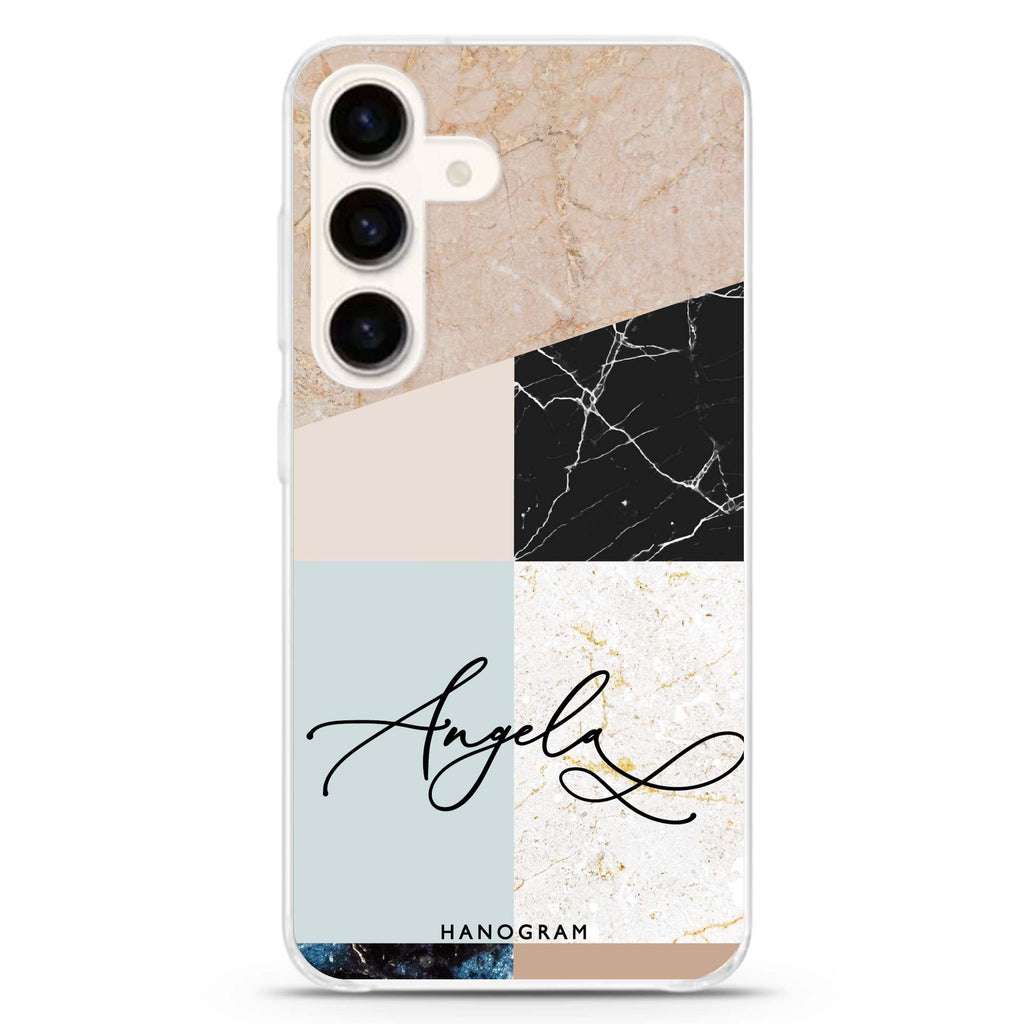 Marble Abstract V Galaxy A55 Ultra Clear Case