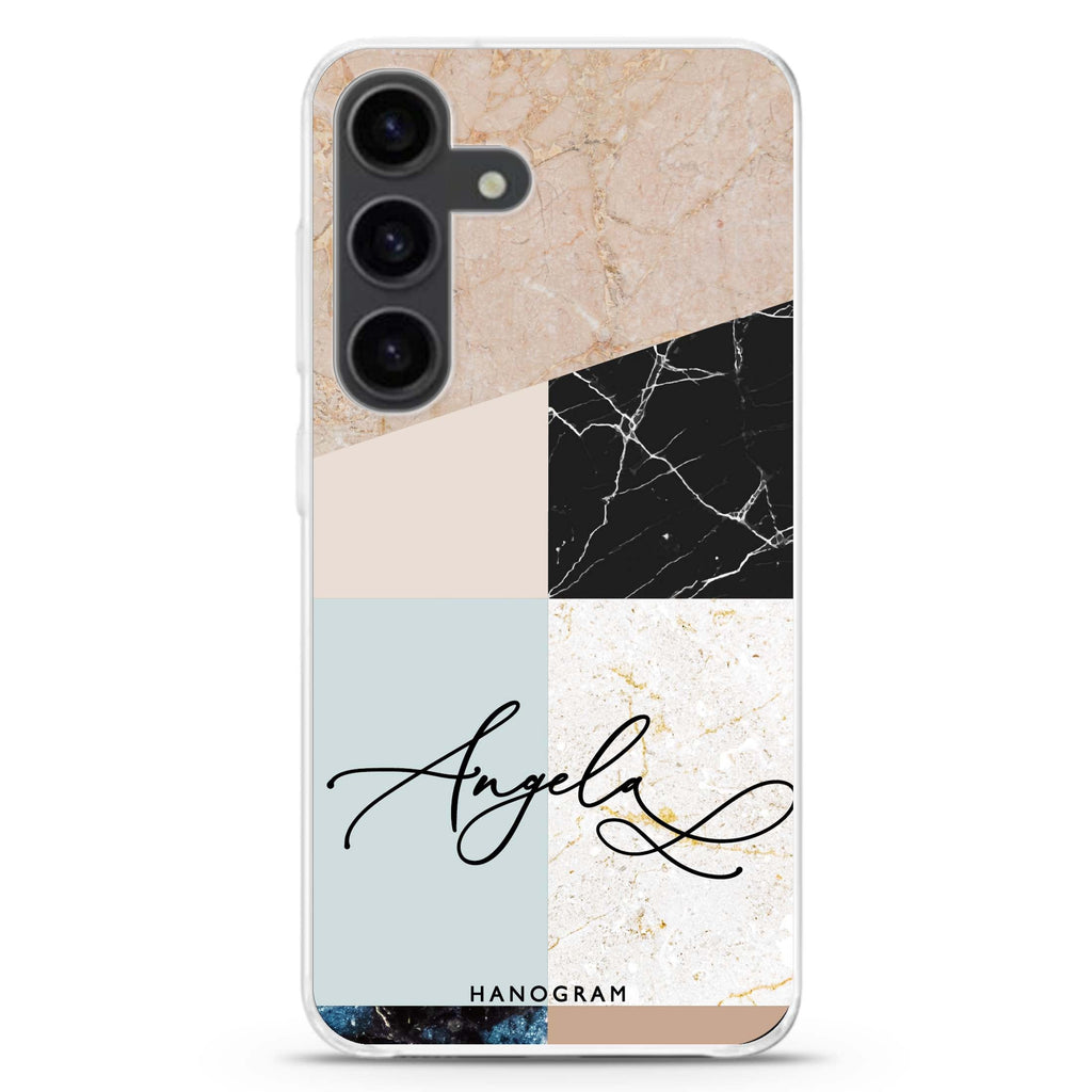 Marble Abstract V Galaxy A54 Ultra Clear Case