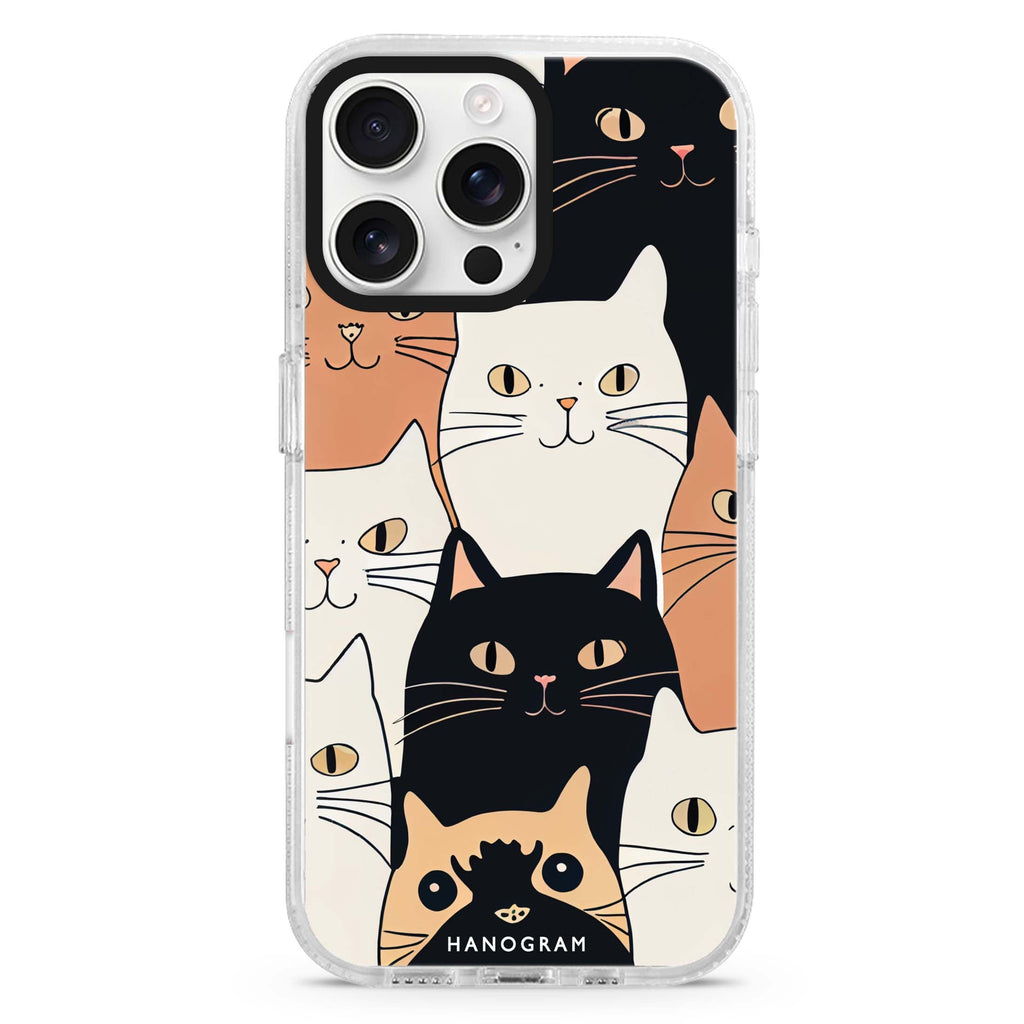Look Cats iPhone 16 Pro & 16 Pro Max Case - Personalized and Stylish Protection