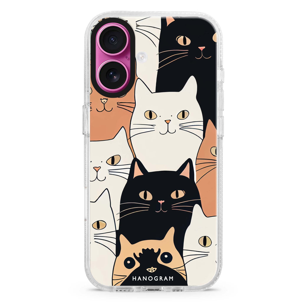 Look Cats MagSafe Compatible iPhone 16 Ultra Clear Case - Personalized and Stylish Protection