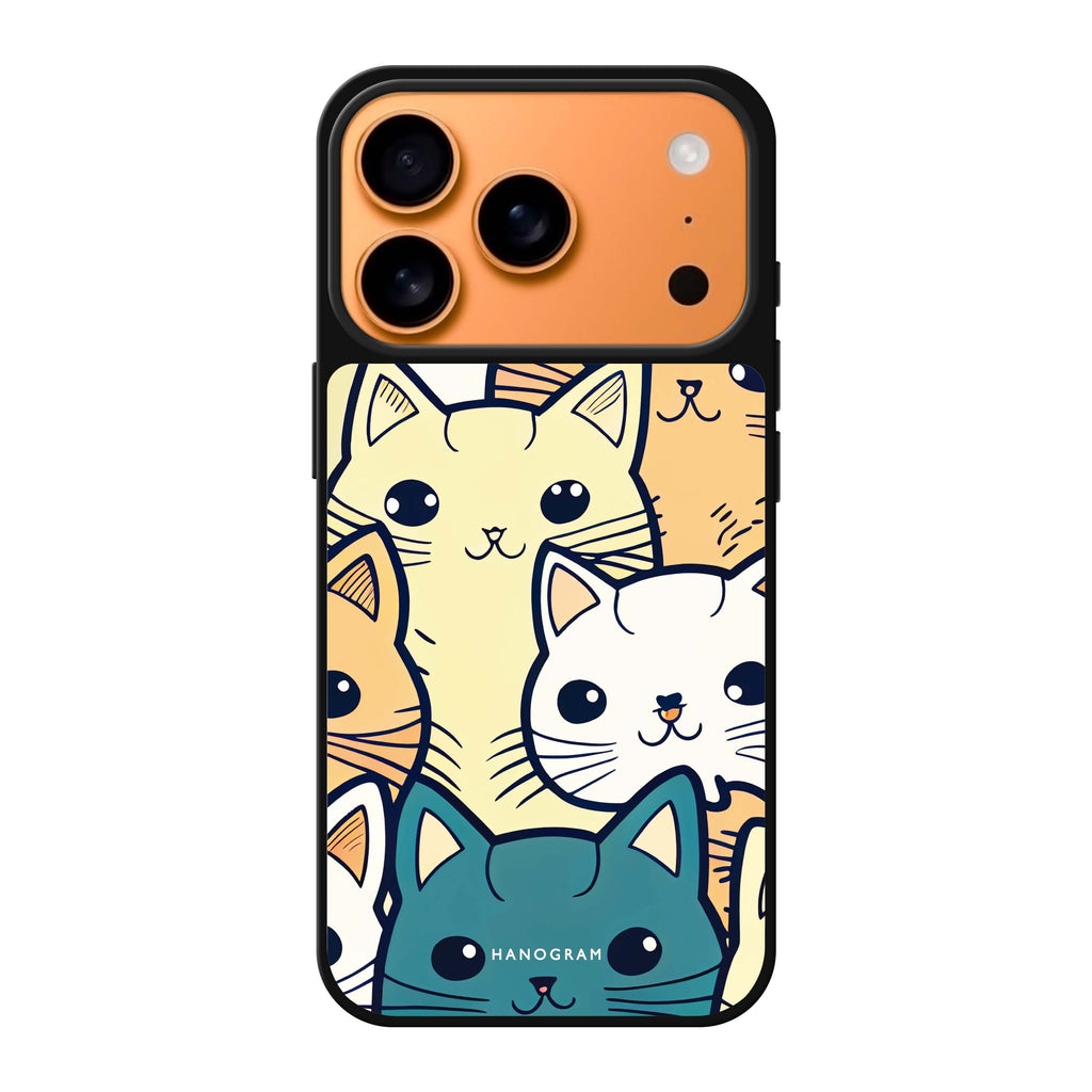 Look Cats II cat animal iPhone 17 Pro Max mirror case