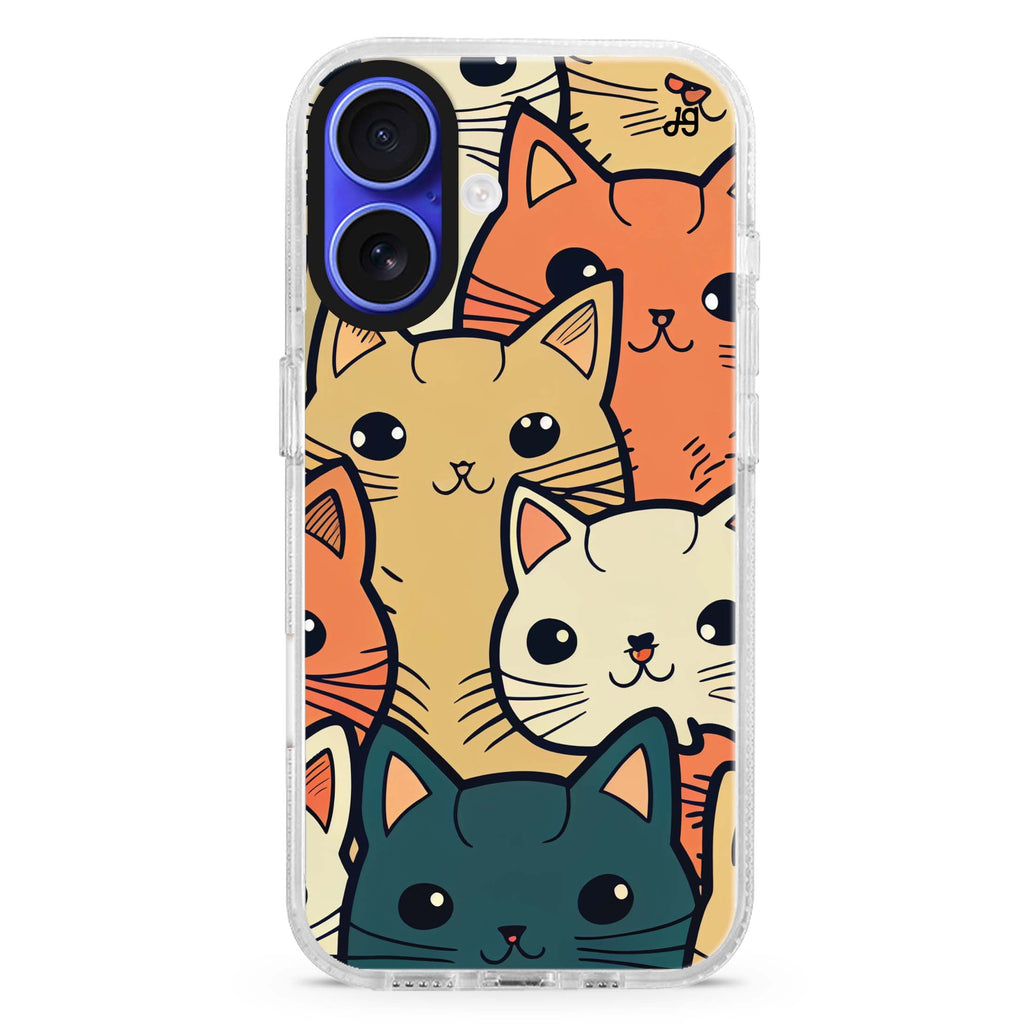 Look Cats II MagSafe Compatible iPhone 16 Ultra Clear Case - Personalized and Stylish Protection
