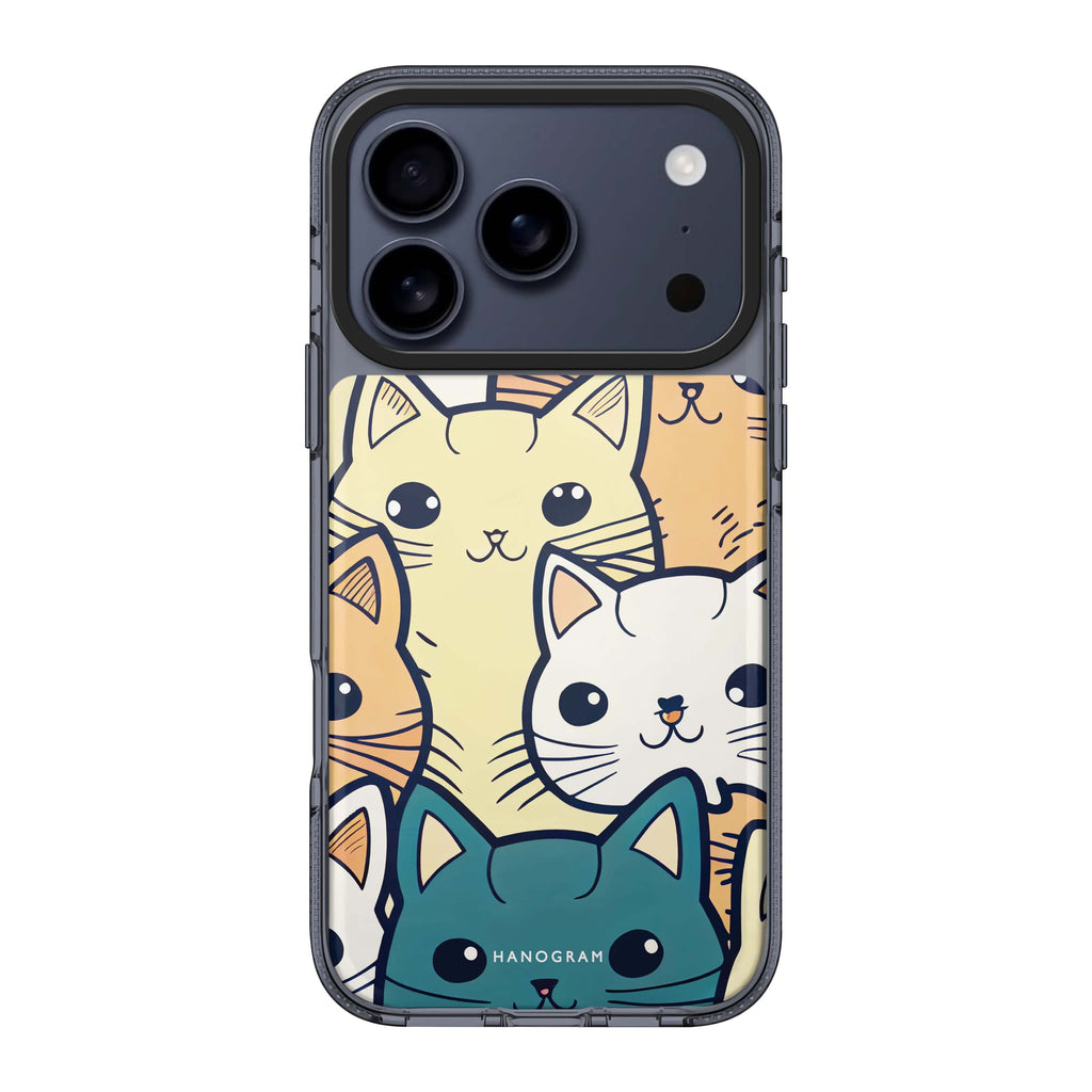 Look Cats II cat animal iPhone 17 Pro Max ultra clear case