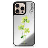 Trinity Blossom personalized name floral design iPhone 16/15/14 Pro Max & Pro mirror case
