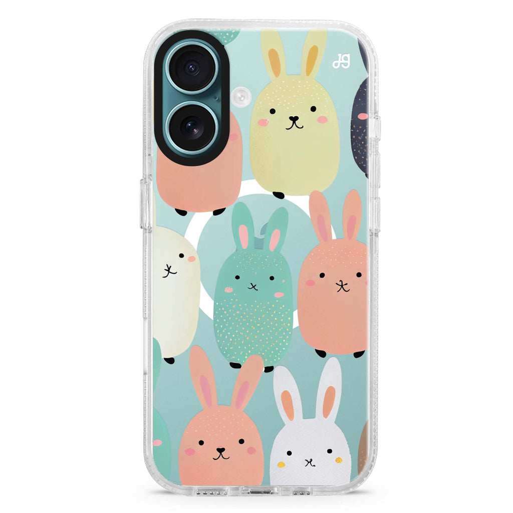 Cute Bunny MagSafe Compatible iPhone 16 Ultra Clear Case - Personalized and Stylish Protection