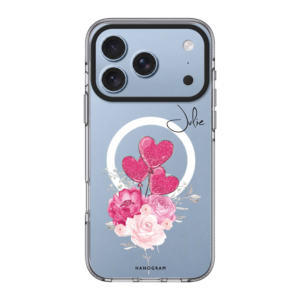Sweet Heart With Rose Ultra Clear Case