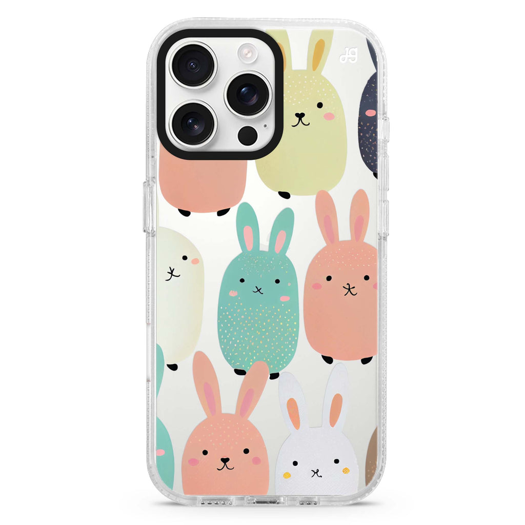 Cute Bunny iPhone 16 Pro & 16 Pro Max Case - Personalized and Stylish Protection