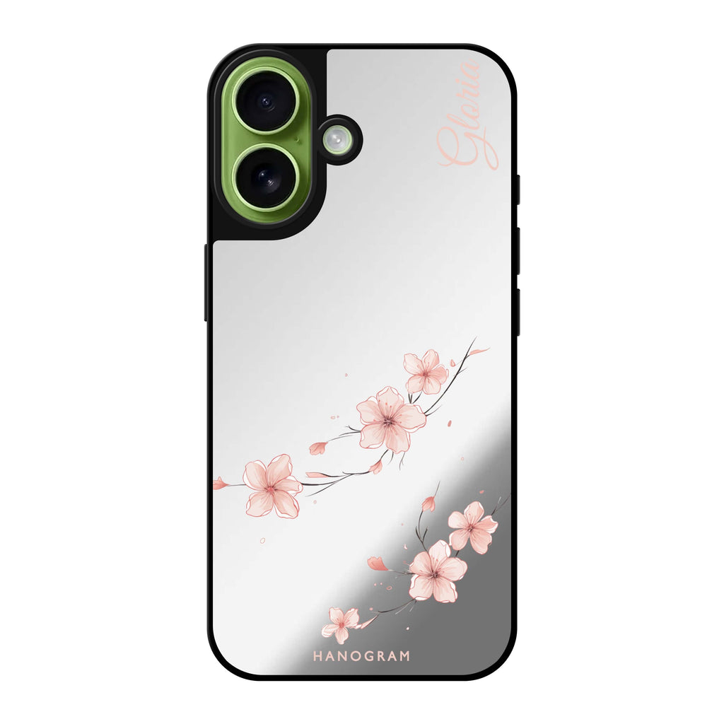 Reflective iPhone 16 Mirror Case –Sakura Spirit Design