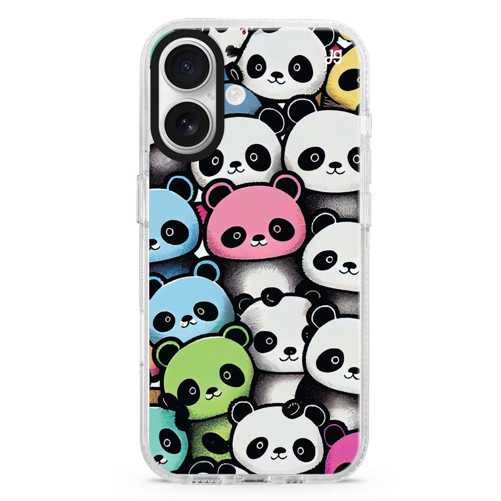Cute Pandas MagSafe Compatible iPhone 16 Ultra Clear Case - Personalized and Stylish Protection