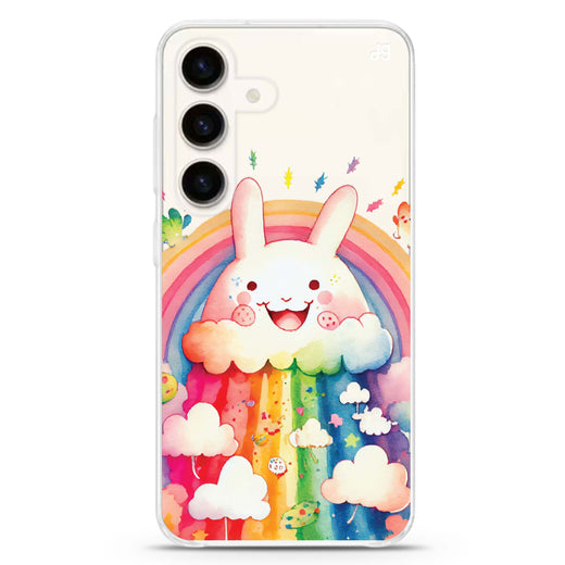 Rainbow Bunny Samsung Galaxy Ultra Clear Case
