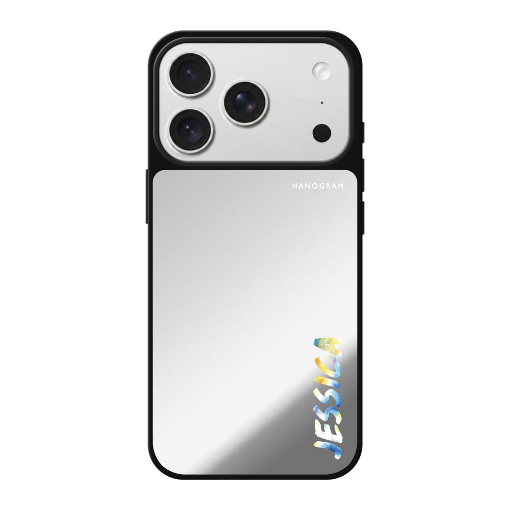 My Watercolour Name personalized name typography iPhone 18 Pro Max mirror case