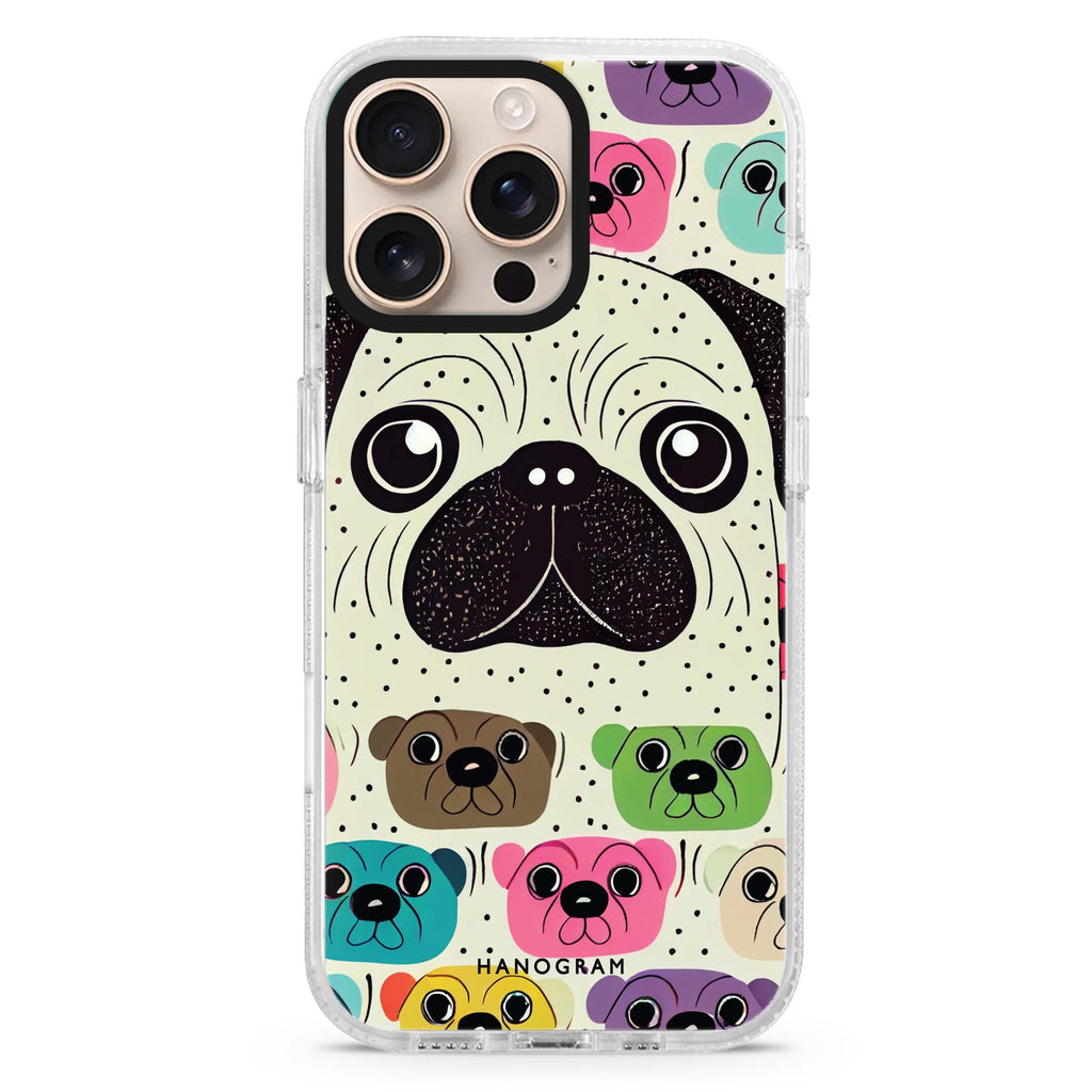 Pug Face iPhone 16 Pro & 16 Pro Max Case - Personalized and Stylish Protection
