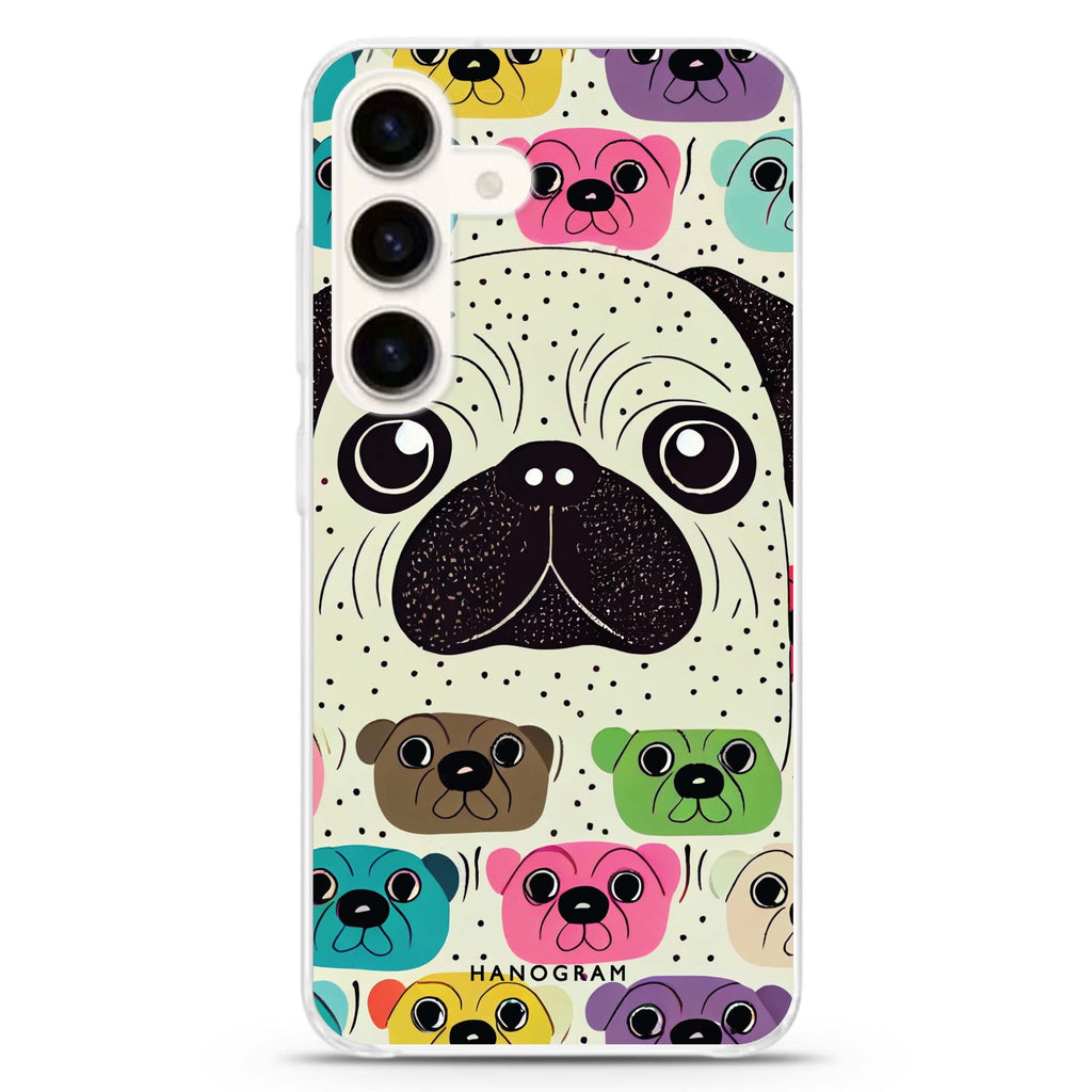 Pug Face Samsung Galaxy Ultra Clear Case