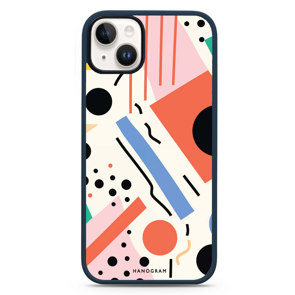 Geometric Groove iPhone 15 Plus Impact Guard Bumper Case