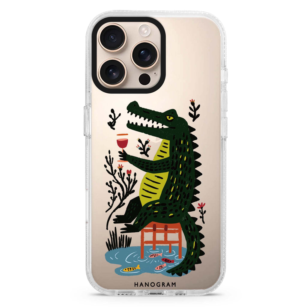 Crocodile in Still Life iPhone Ultra Clear Case
