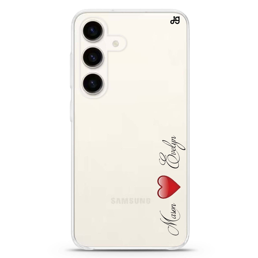 You & Me Samsung Galaxy Ultra Clear Case
