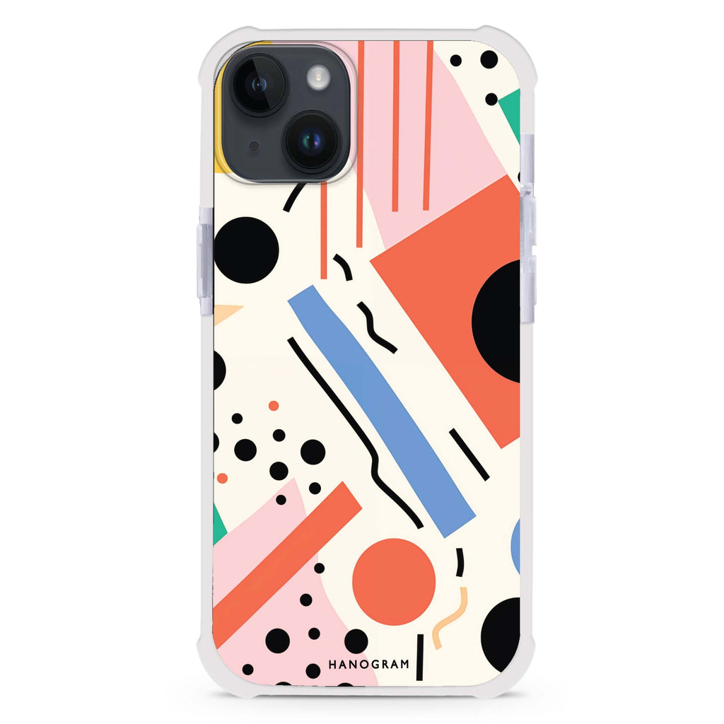 Geometric Groove iPhone 15 Plus MagSafe Compatible Ultra Shockproof Case