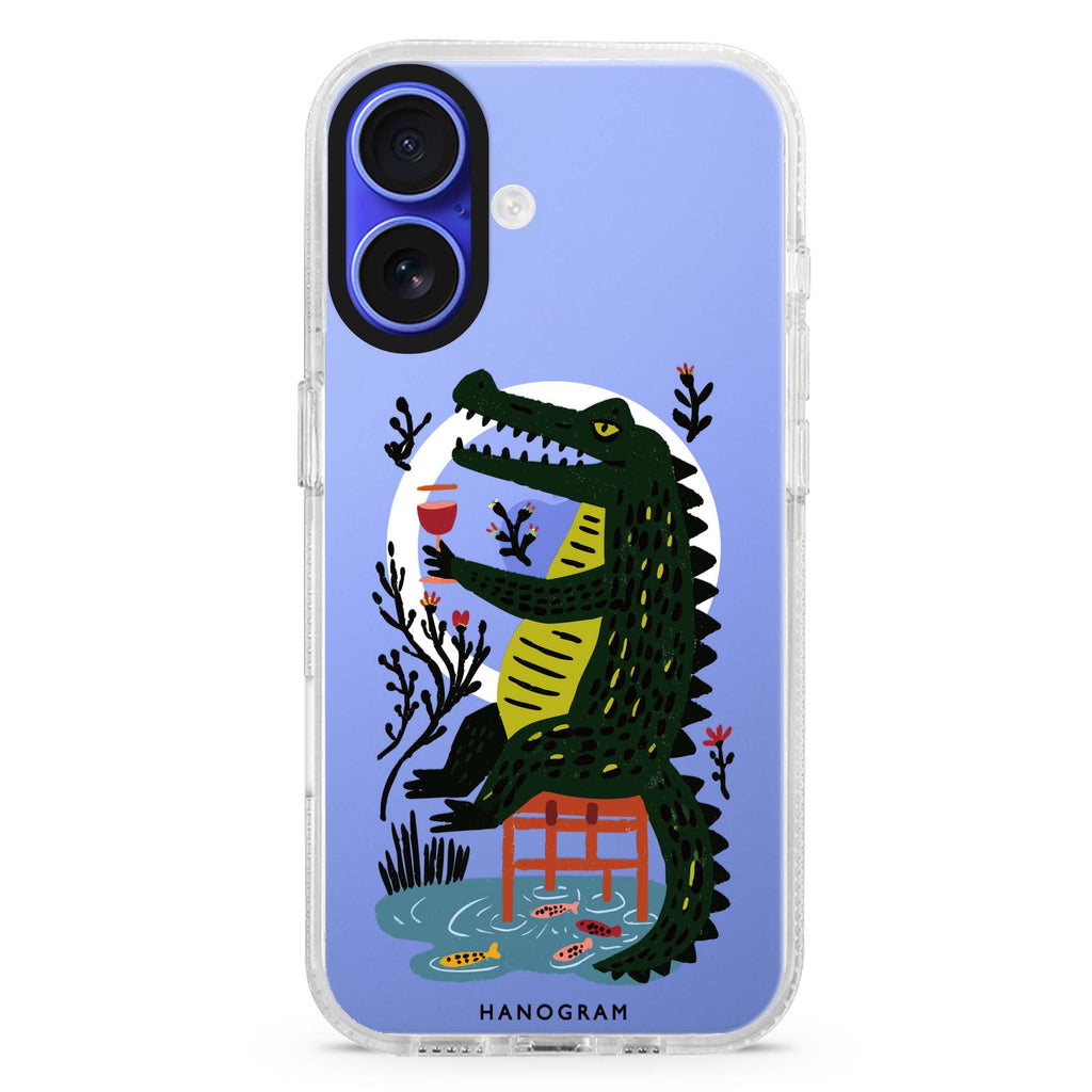 Crocodile in Still Life MagSafe Compatible Ultra Clear Case