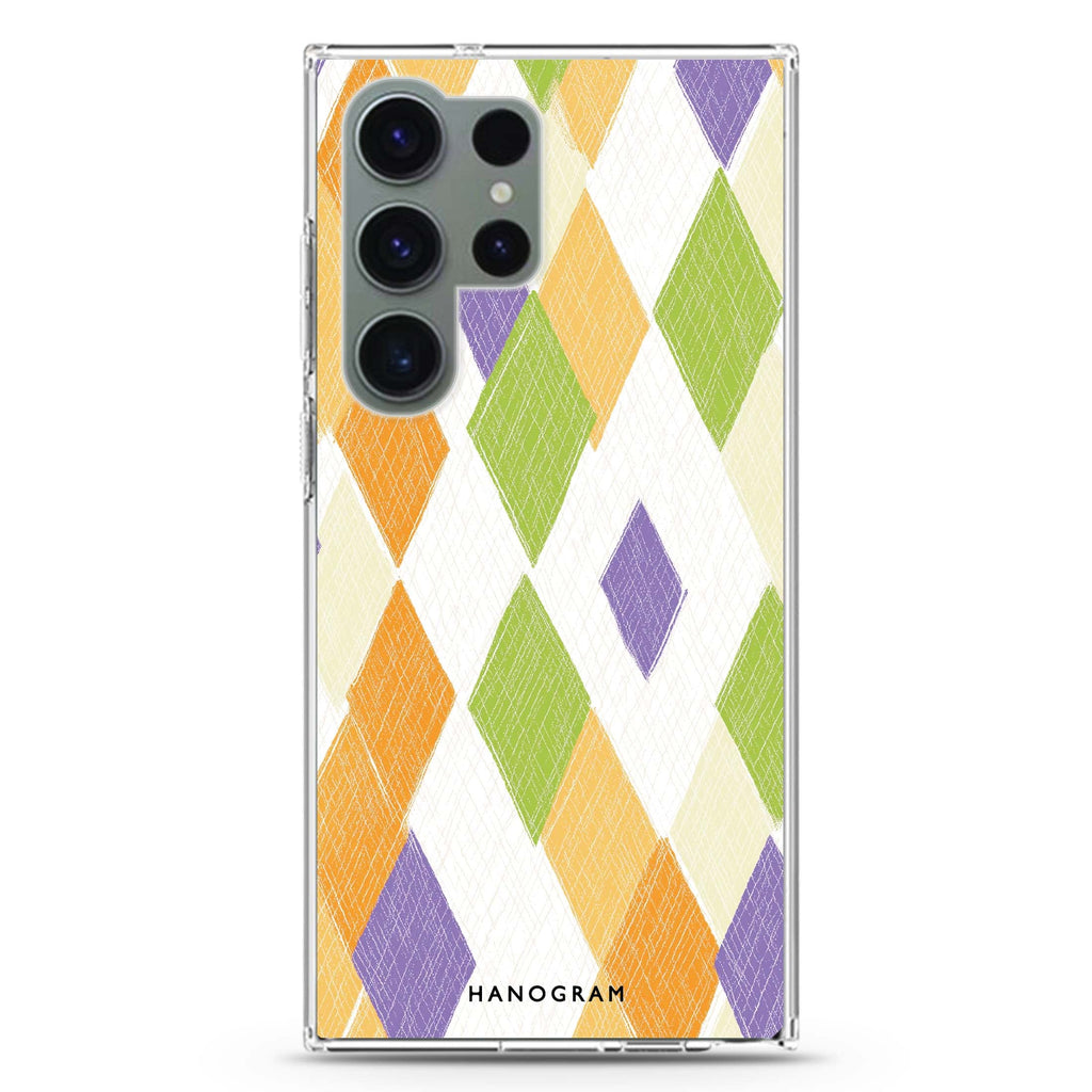 Sunny Stitches Samsung Galaxy S26/S25/S24/S23/S22 Ultra ultra clear case, transparent design, main view