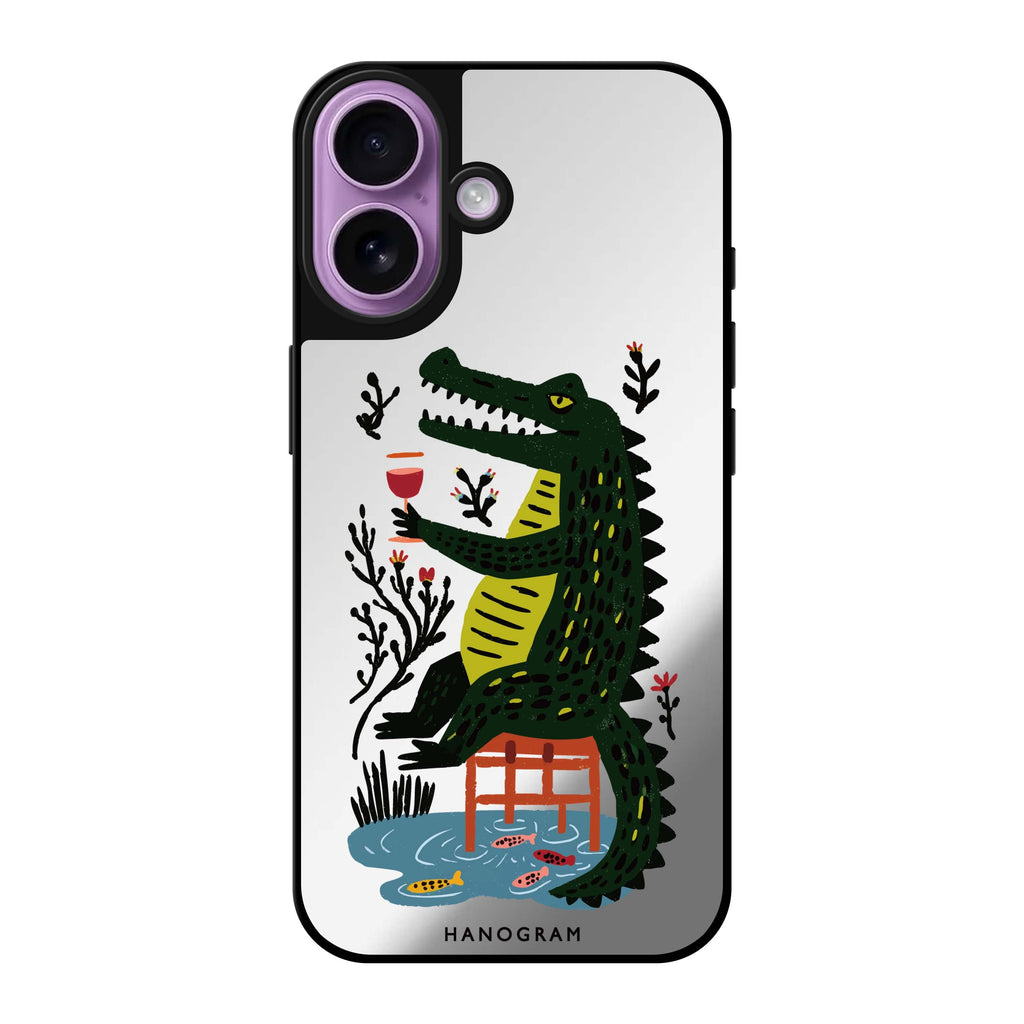 Crocodile in Still Life Mirror Case