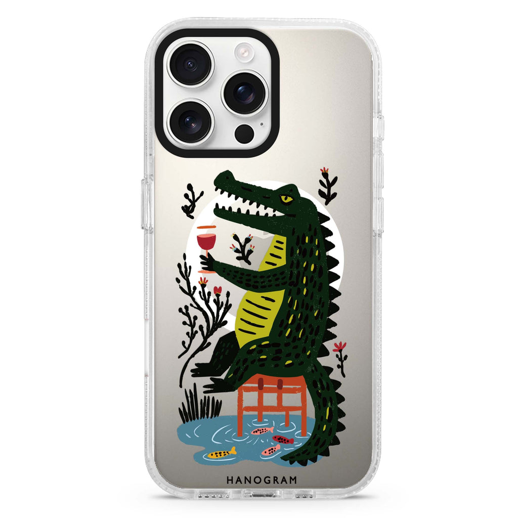 Crocodile in Still Life MagSafe Compatible Ultra Clear Case