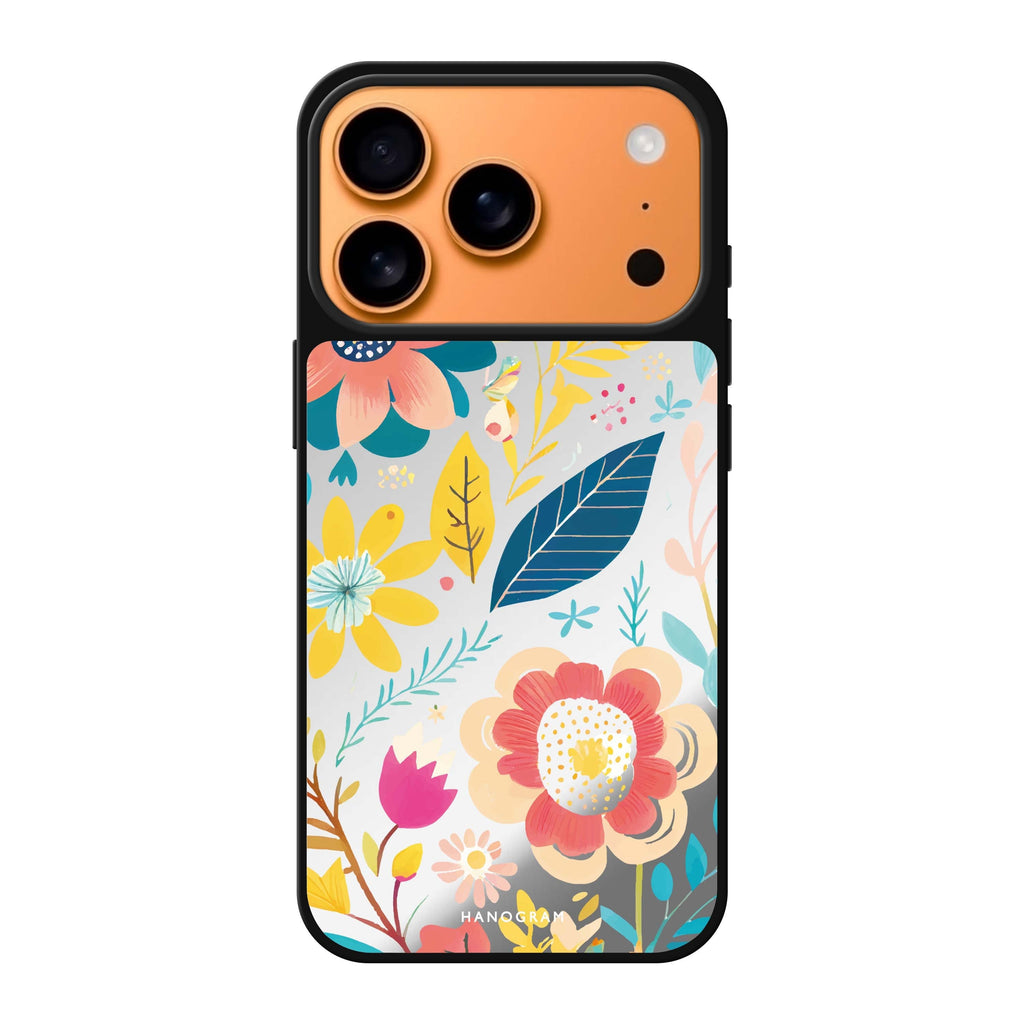Pretty Florals flower floral iPhone 17 Pro Max mirror case