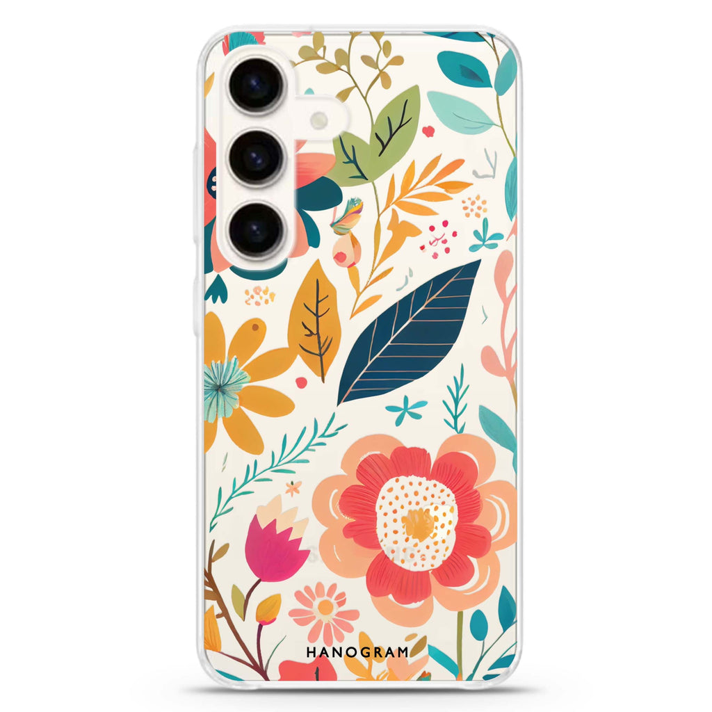Pretty Florals Samsung Galaxy Ultra Clear Case
