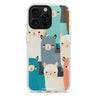 Cute Alpaca iPhone 16/15/14 Pro Max & Pro ultra clear case, front product view