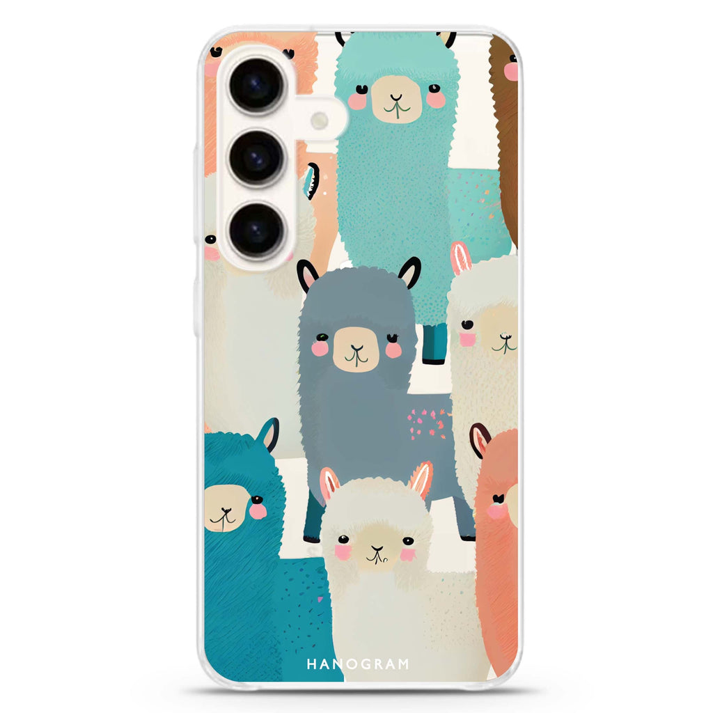 Cute Alpaca Samsung Galaxy Ultra Clear Case