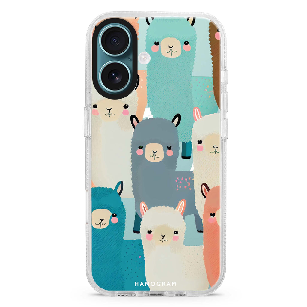 Cute Alpaca MagSafe Compatible iPhone 16 Ultra Clear Case - Personalized and Stylish Protection