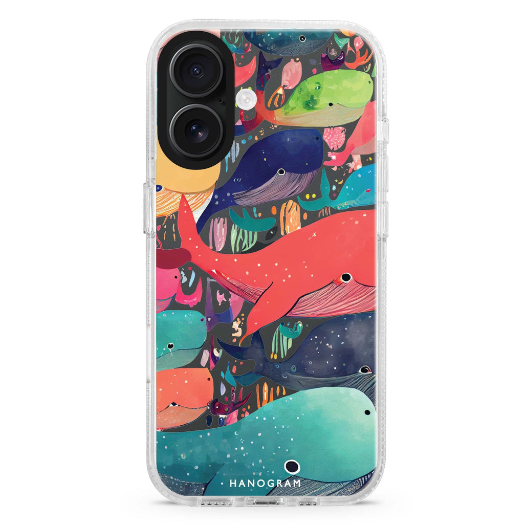 Whale Ocean iPhone 16 Plus Ultra Clear Case