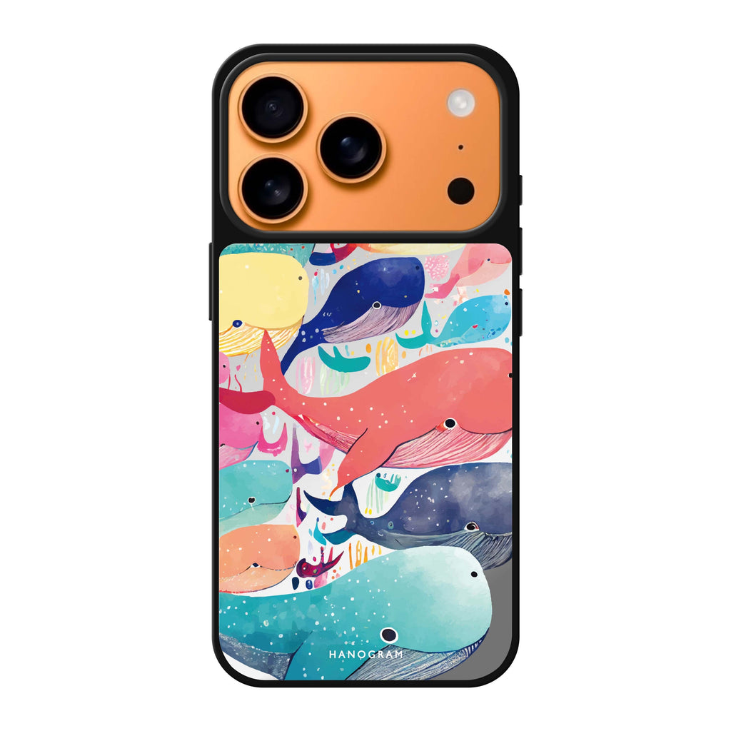 Whale Ocean summer nature iPhone 17 Pro Max mirror case