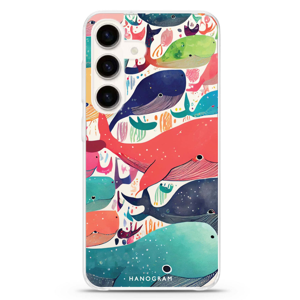 Whale Ocean Samsung Galaxy Ultra Clear Case