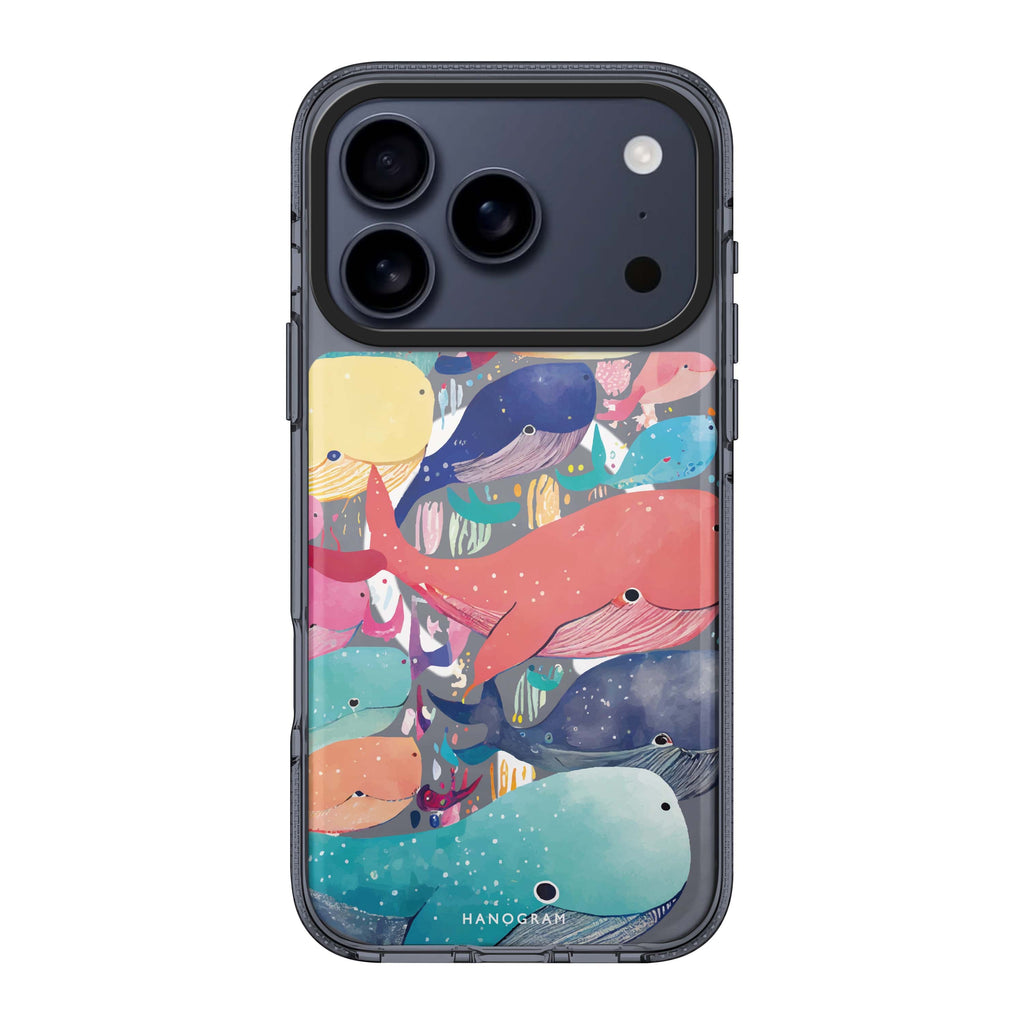 Whale Ocean nature summer iPhone 17 Pro Max ultra clear case