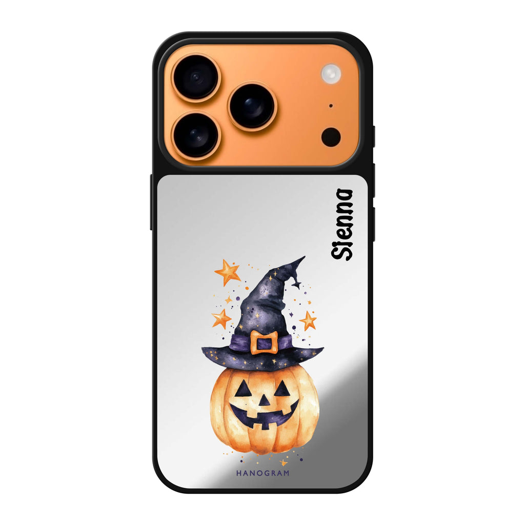 Spooky Star Bows personalized name halloween bow star celestial iPhone 17 Pro Max mirror case