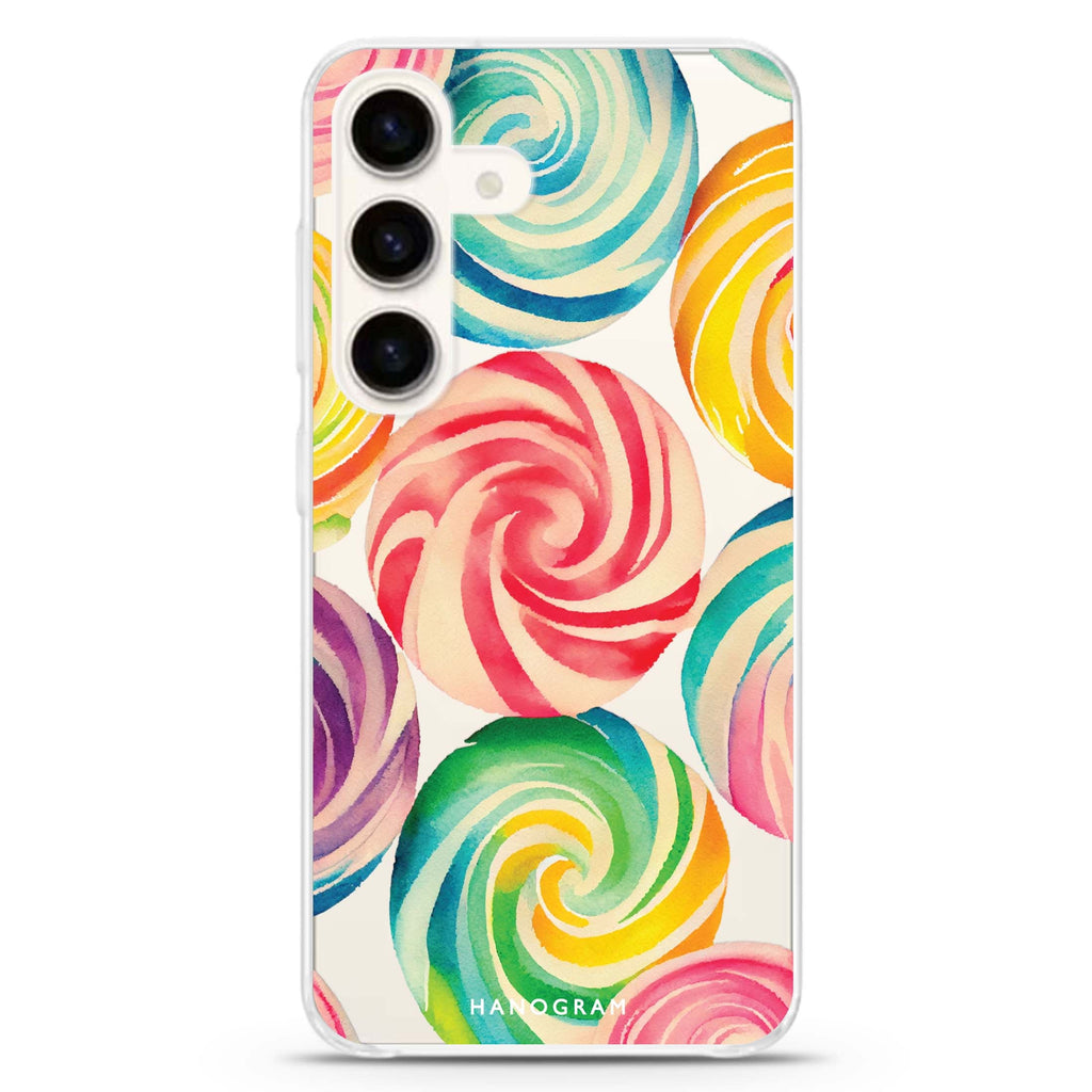 Abstract Candy Samsung Galaxy Ultra Clear Case
